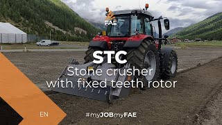 Видео - STC - FAE STC – Профессиональная камнедробилка FAE на тракторе Massey Ferguson 7719 s