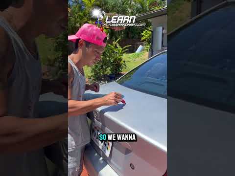Step One How To Paint a Car  #autobodywork #howtopaintacar #sanding