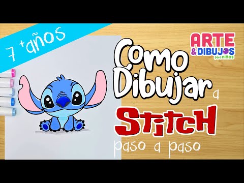 Como dibujar A STITCH | Arte y Dibujos para Niños