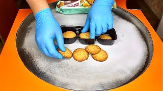 Cookies with orange filling Ice Rolls | Cream Ice Rolls #usa  #asmr