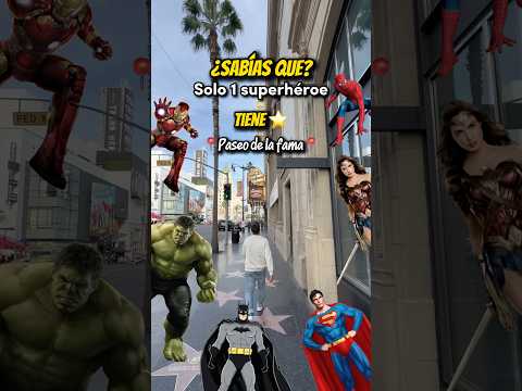 El único superhéroe con estrella en el paseo de la fama de Hollywood 🦸‍♂️⭐️ #curiosidades #usa