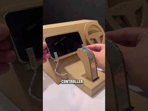 Making a Steering Wheel with Just Cardboard #shortviral