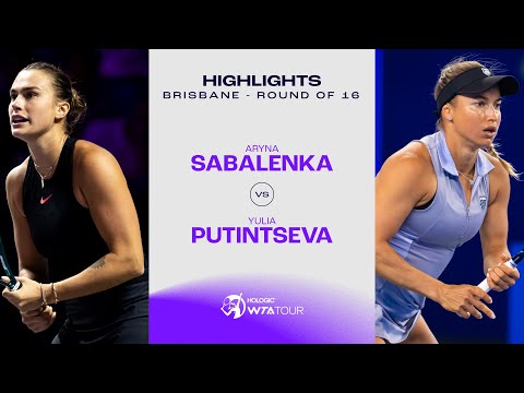 Aryna Sabalenka vs. Yulia Putintseva | 2025 Brisbane Round Of 16 | WTA Match Highlights