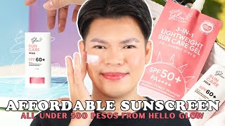 MUST TRY AFFORDABLE SUNSCREENS UNDER 500 PESOS! (OILY SKIN FRIENDLY, LIGHTWEIGHT, NON STICKY)