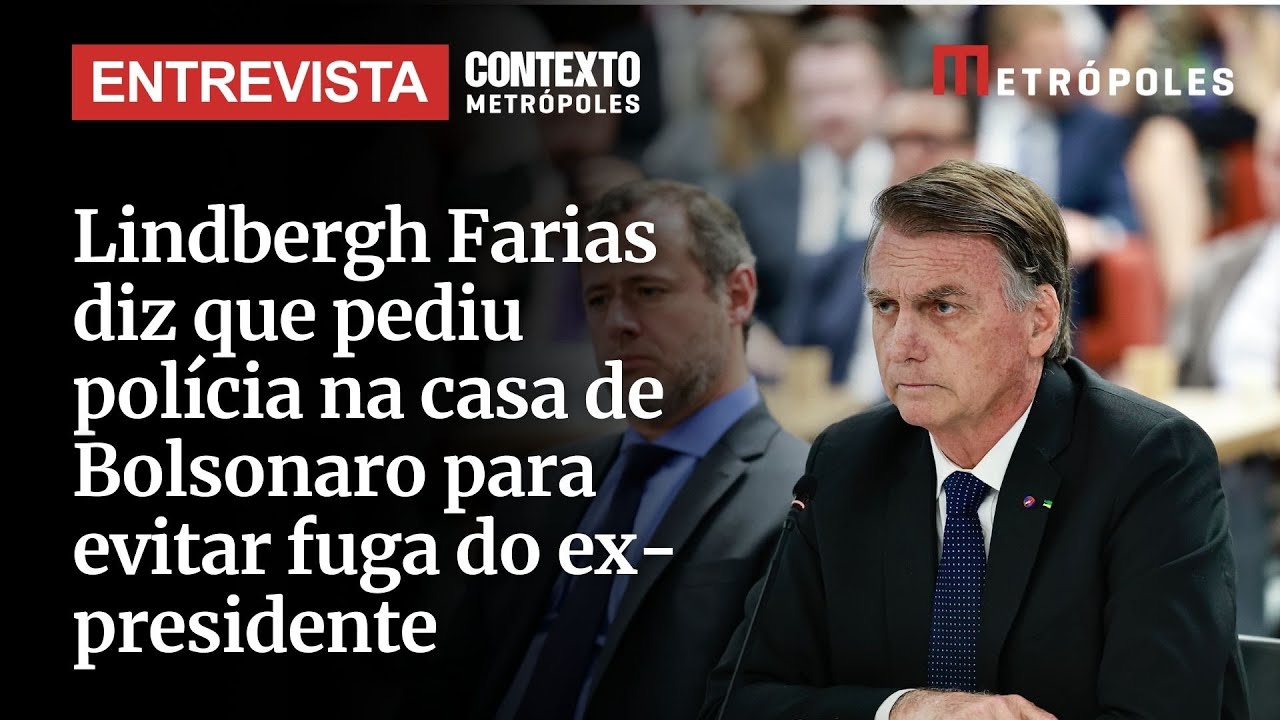 Lindbergh Farias diz que pediu polícia na casa de Bolsonaro para evitar fuga do ex presidente
