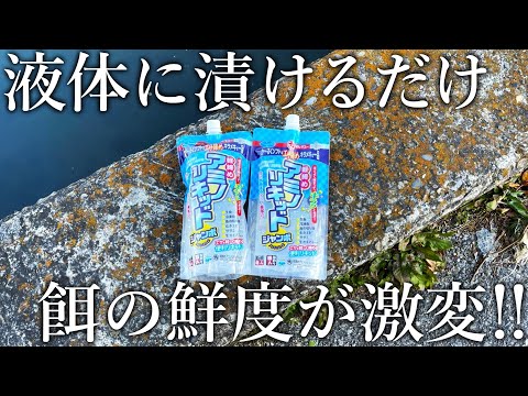 締めるだけじゃない！あらゆる釣りエサの冷凍保存を可能にする魔法のような液体がすごい