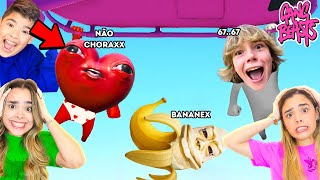 MEMES 67 Vs BANANEX Vs NÃO CHORAXX LUTAM NO GANG BEASTS!