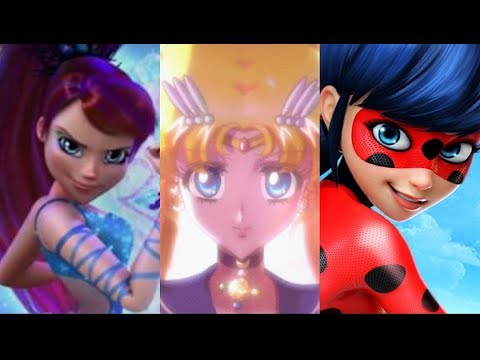 Bloom, Ladybug, Sailor Moon: Trio Transformation {CGI 3D}