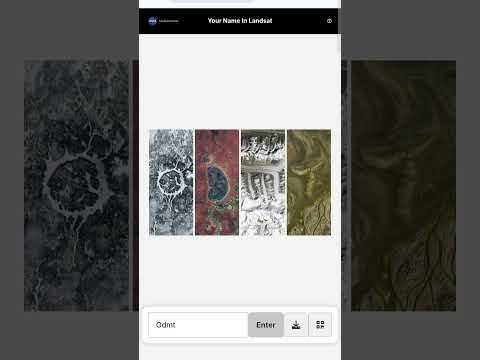 NASA Tool Lets You Turn Your Name into Stunning Satellite Art