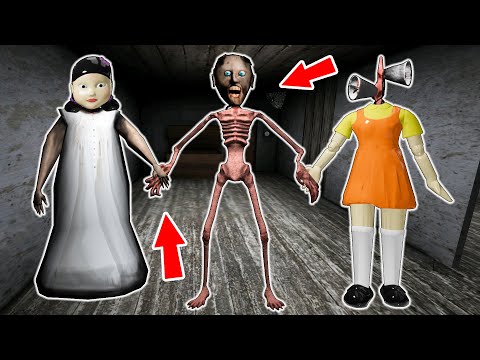 Granny vs Doll (squid game) vs Siren Head - funny horror animation (30 mins of fun)