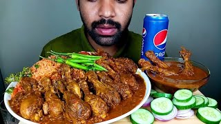 SPICY CHICKEN CURRY FRIED RICE WITH CHILLI EATING SHOW@Hungry Piran
