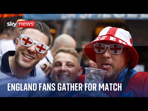 Euro 2024: England fans gear up for crunch semi-final clash against the Netherlands