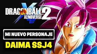 Mi Nuevo Personaje Definitivo SSJ4 de DAIMA en DRAGON BALL Xenoverse 2