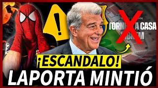 🤬¡LAPORTA CONFIESA QUE MINTIÓ CON LAS FECHAS DEL CAMP NOU POR ESTE MOTIVO!