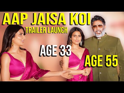 AGE 33 vs 55!🔥 Fatima & Madhavan Set the Stage on Fire at 'Aap Jaisa Koi' Launch!