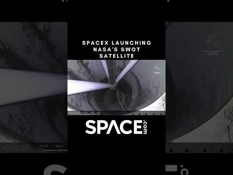 SpaceX's NASA SWOT mission launch time-lapsed #short
