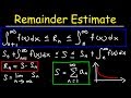 Remainder Estimate Theorem Concepts