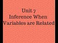 Chi-Squared and Linear Regression Concepts