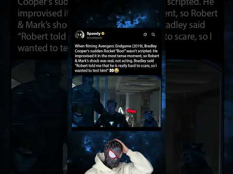 During the filming of Avengers Endgame (2019), Bradley Cooper couldn't hold