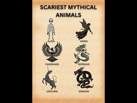🌍WORLD MYTHICAL ANIMALS 🤯Pt.3 #shorts #animals #legendary  #mythicalcreatures