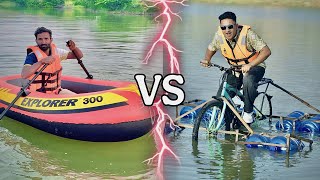 Overnight Survival Challenge on Water 🌊 | Boat vs Cycle vs Floating Sofa (Part 1)