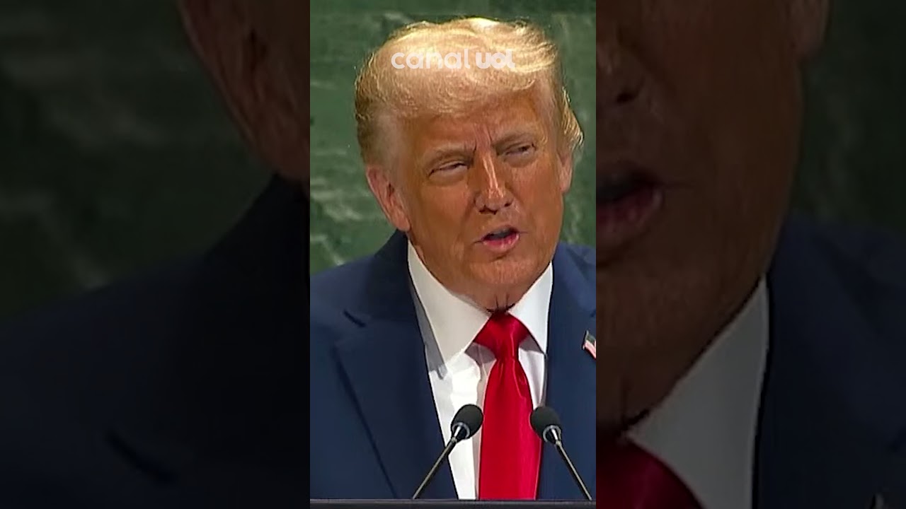 Trump alfineta ONU por falha em teleprompter Quem estiver operando está em apuros