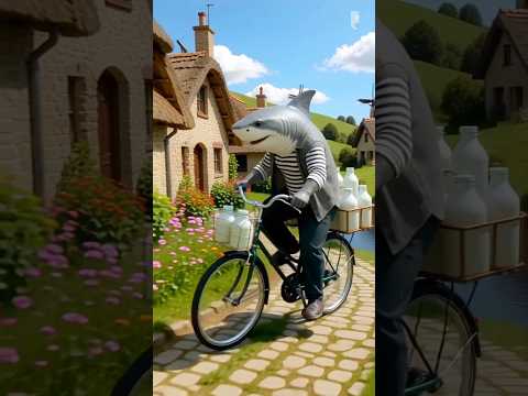 " शार्क दूध बेचने आई गांव में 😱#shortsfeed #shark #shorts "