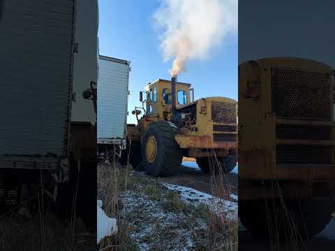 Frosty Cold Starts Cat 988A #alberta #caterpillar #cat988 #988 #loader #diesel