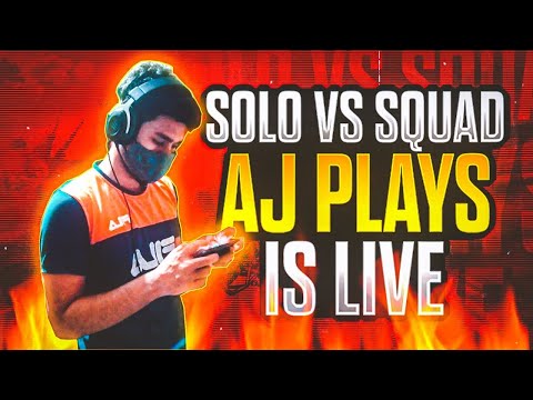 BGMI SOLO VS SQUAD Aggressive Gameplay Live | Battlegrounds Mobile India Solo Vs Squad Live