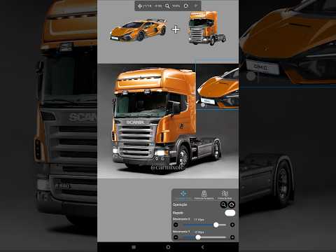 Lamborghini + Scania 🚘#carmix #edit