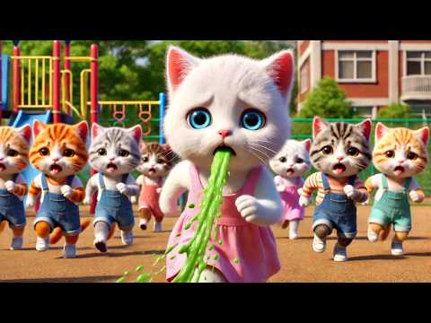 🐭🍏The kitten vomited uncontrollably after eating the poisoned apple🐱💥 #ai #story #catshorts#aicat