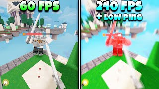 This Is What 240 FPS And Low Ping Looks Like.. (Roblox Bedwars)
