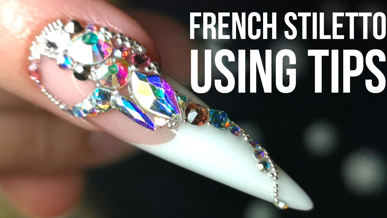 French Stiletto Nail Using A Tip - Back to Basics
