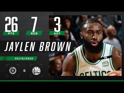 Jaylen Brown scores 26 PTS as Celtics take down Warriors ️ video clip