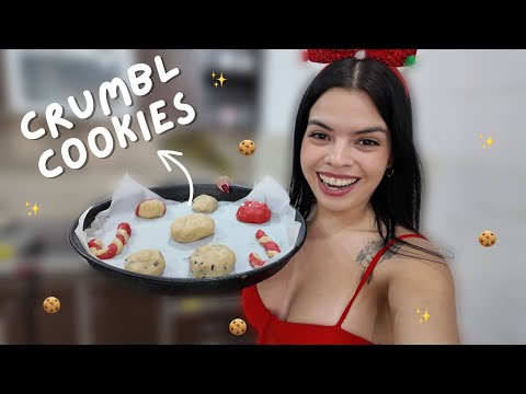 hacemos CRUMBL COOKIES pero *Navideñas* ❤️🎄  @YoanaIRL @NanuMakeup ​⁠