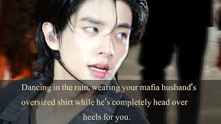 Dancing in the rain wearing your husband's oversized shirt he's completely head over heels for you