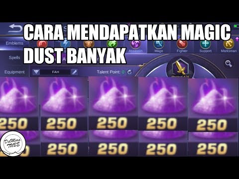 Cara mendapatkan MAGIC DUST banyak (MOBILE LEGENDS)