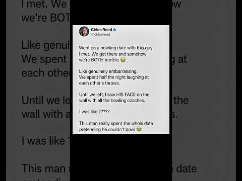 he faked being bad at bowling the whole <strong>date</strong> 😭 | Subscribe for <strong>more</strong> #motivation 😊👍
