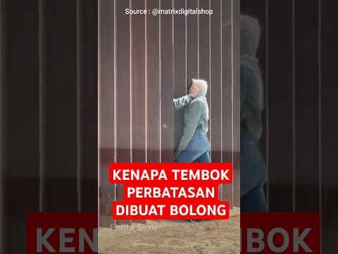 Kenapa Tembok Perbatasan Amerika dan Meksiko Dibuat Bolong Bolong