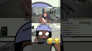 Kai cenat reacts to his animation #reels #recommended #fypシ #viralvideo #viral #blowup #funny