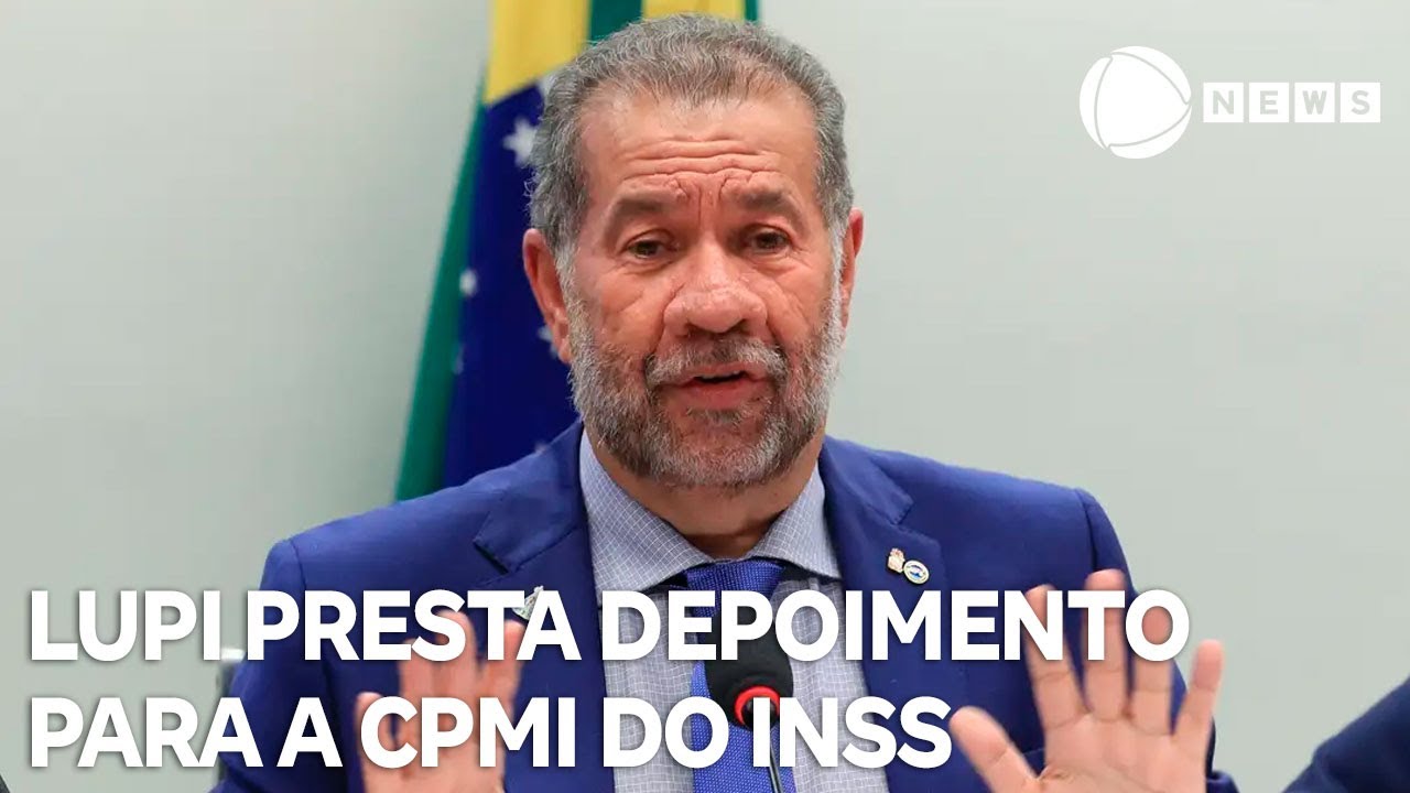 Carlos Lupi presta depoimento para a CPMI do INSS