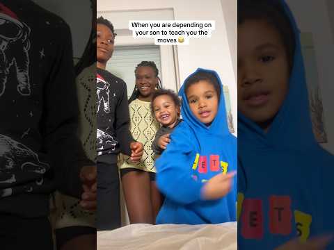 When you are depending on your son to teach you the moves 😂