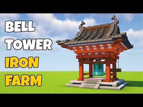 Bell Tower Iron Farm [Java Edition] Minecraft Tutorial