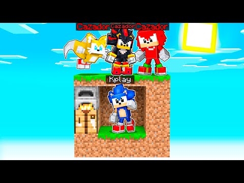 Minecraft: SONIC VS SHADOW, TAILS y KNUCKLES en 1 CHUNK 😱🔪 MINECRAFT SPEEDRUN