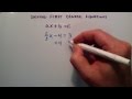 Solving Linear Equations and Concepts
