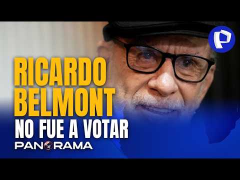 Ricardo Belmont no fue a votar: apareció hoy con un collarín