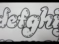 How To Draw Lower Case Letters Bubble Letters Youtube