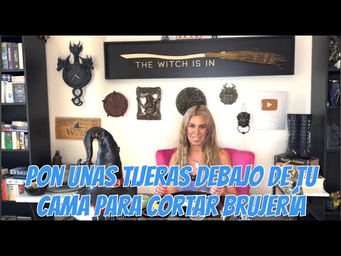 Pon unas tijeras debajo de tu cama para cortar brujería