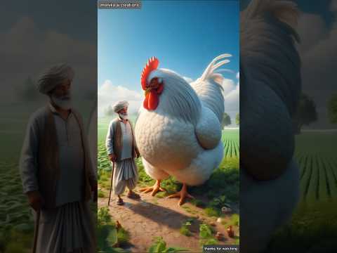 Farmer's hen laid golden egg 🥚 | Beautiful story of a farmer and hen #shorts #ai #farmer #hen
