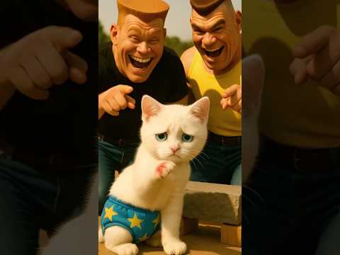 Gatinho fofo tenta provar que é forte!